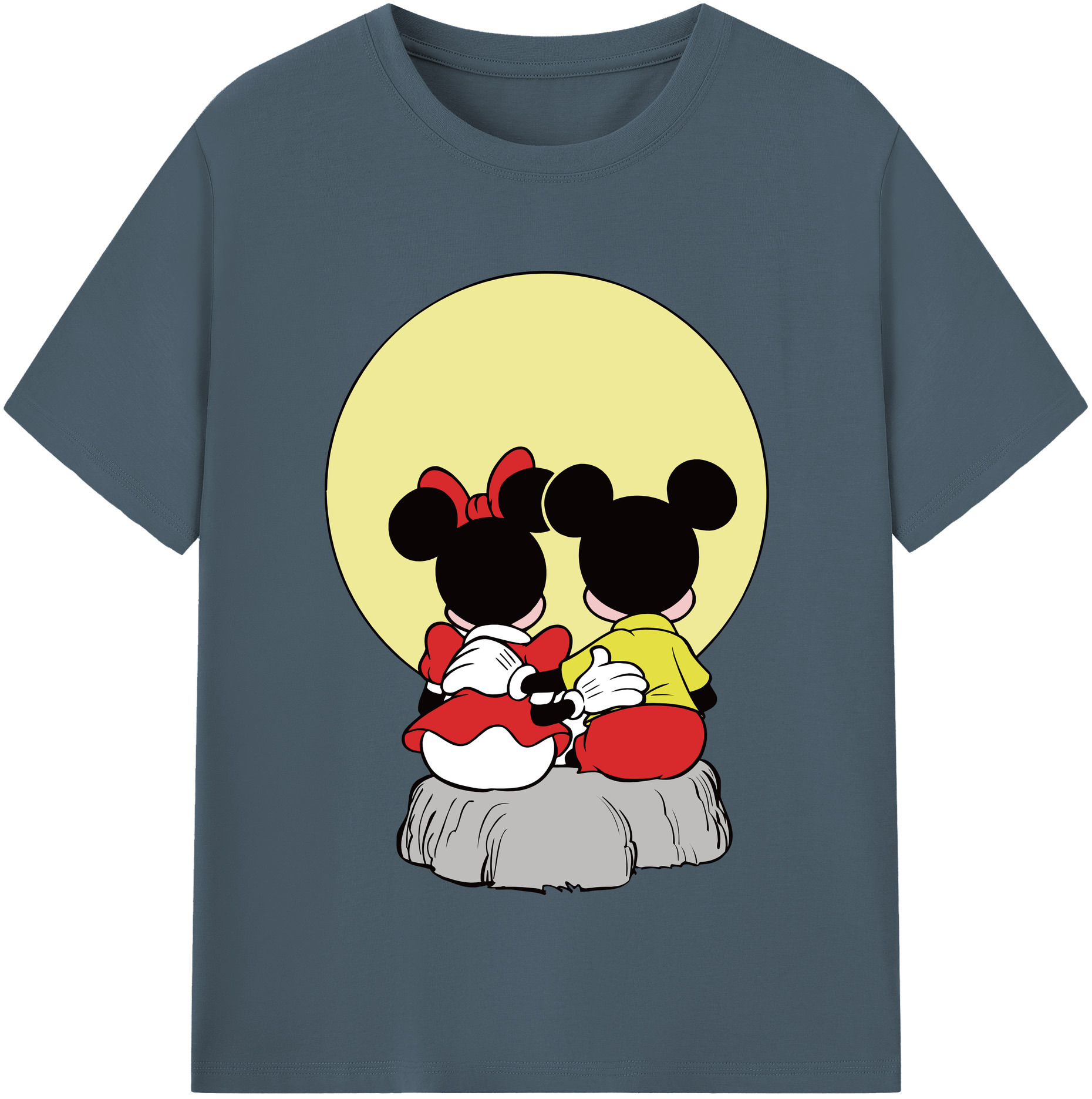 （画像用） ミッキーマウス Mickey Mouse 綿100％半袖Tシャツ（フロントプリント）